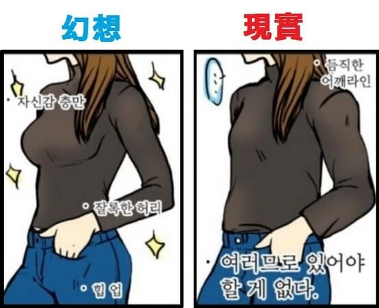 女人买衣服时必需知道的梦想与现实，否则就是这样